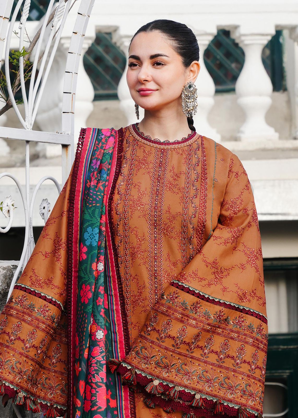 Dhanak | Luxury Embroidered Unstitched 3-Piece Suit