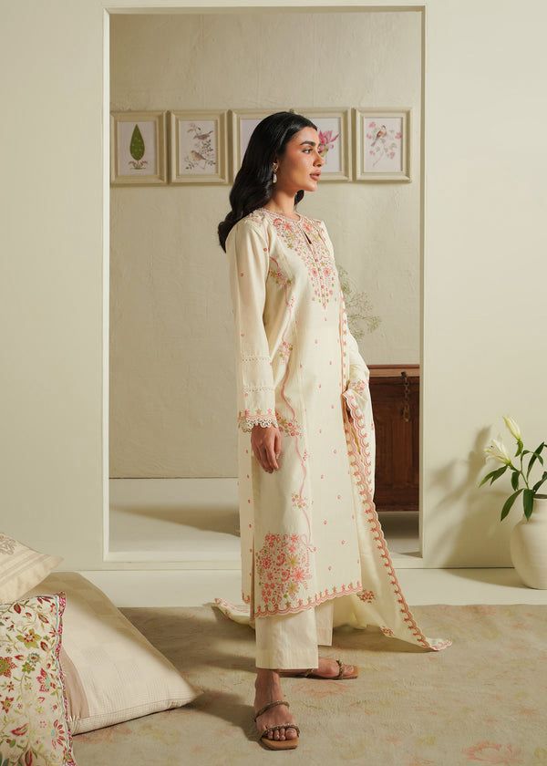 Dhanak | Luxury Embroidered 3-Piece Suit