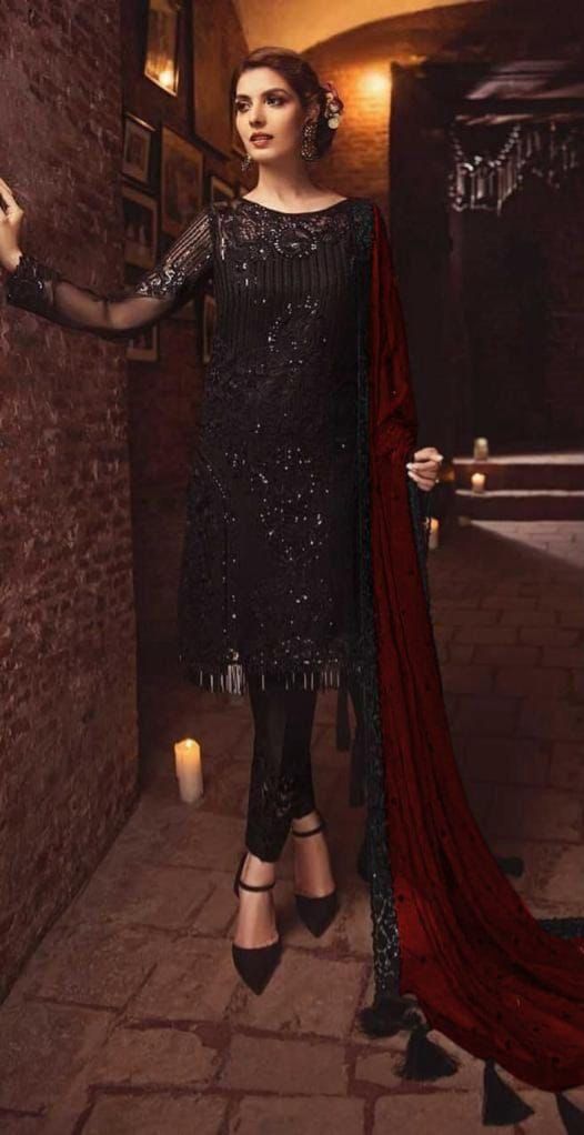 Serene | Chiffon Embroidered Unstitched 3-Piece Suit